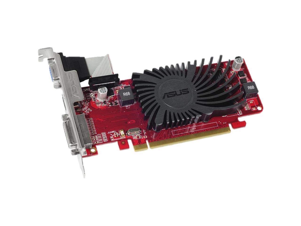 ASUS Radeon R5 230 DirectX 11 R5230-SL-1GD3-L 1GB 64-Bit DDR3 PCI Express 2.1 HDCP Ready CrossFireX Support Low Profile Video Card