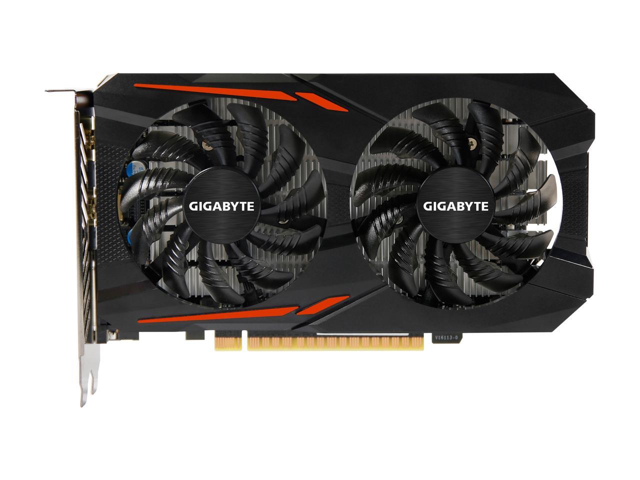 GIGABYTE GeForce GTX 1050 Ti DirectX 12 GV-N105TOC-4GD 4GB 128-Bit GDDR5 PCI Express 3.0 x16 ATX Video Cards