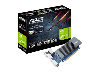 ASUS GeForce GT 710 2GB GDDR5 HDMI VGA DVI Graphics Card (GT710-SL-2GD5-CSM)