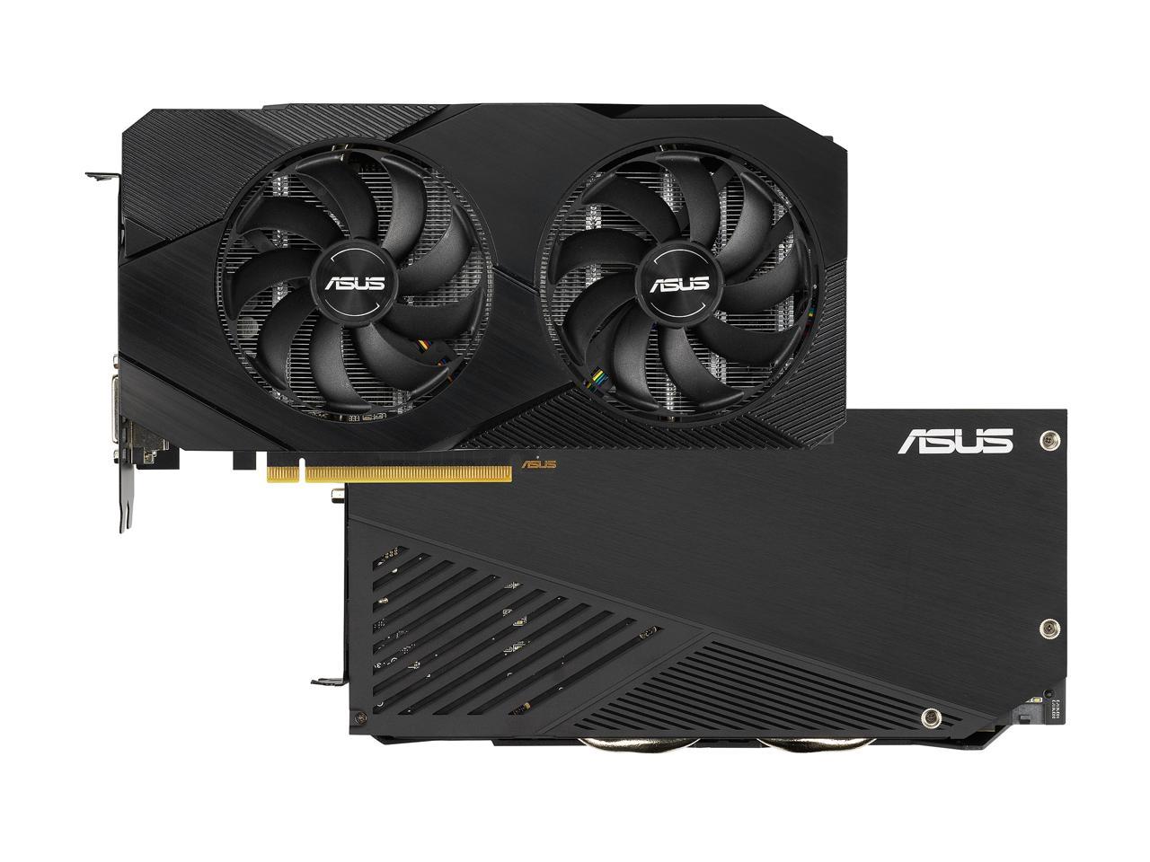 ASUS GeForce GTX 1660 Super Overclocked 6GB Dual-fan EVO Edition VR Ready HDMI DisplayPort DVI Graphics Card (DUAL-GTX1660S-O6G-EVO)