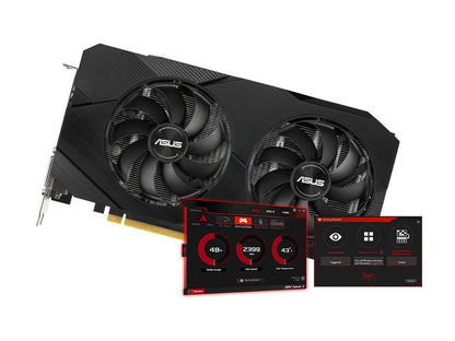 ASUS GeForce GTX 1660 Super Overclocked 6GB Dual-fan EVO Edition VR Ready HDMI DisplayPort DVI Graphics Card (DUAL-GTX1660S-O6G-EVO)