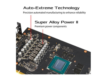 ASUS ROG STRIX GeForce RTX 2060 DirectX 12 ROG-STRIX-RTX2060-O6G-EVO-GAMING 6GB 192-Bit GDDR6 PCI Express 3.0 HDCP Ready Video Card