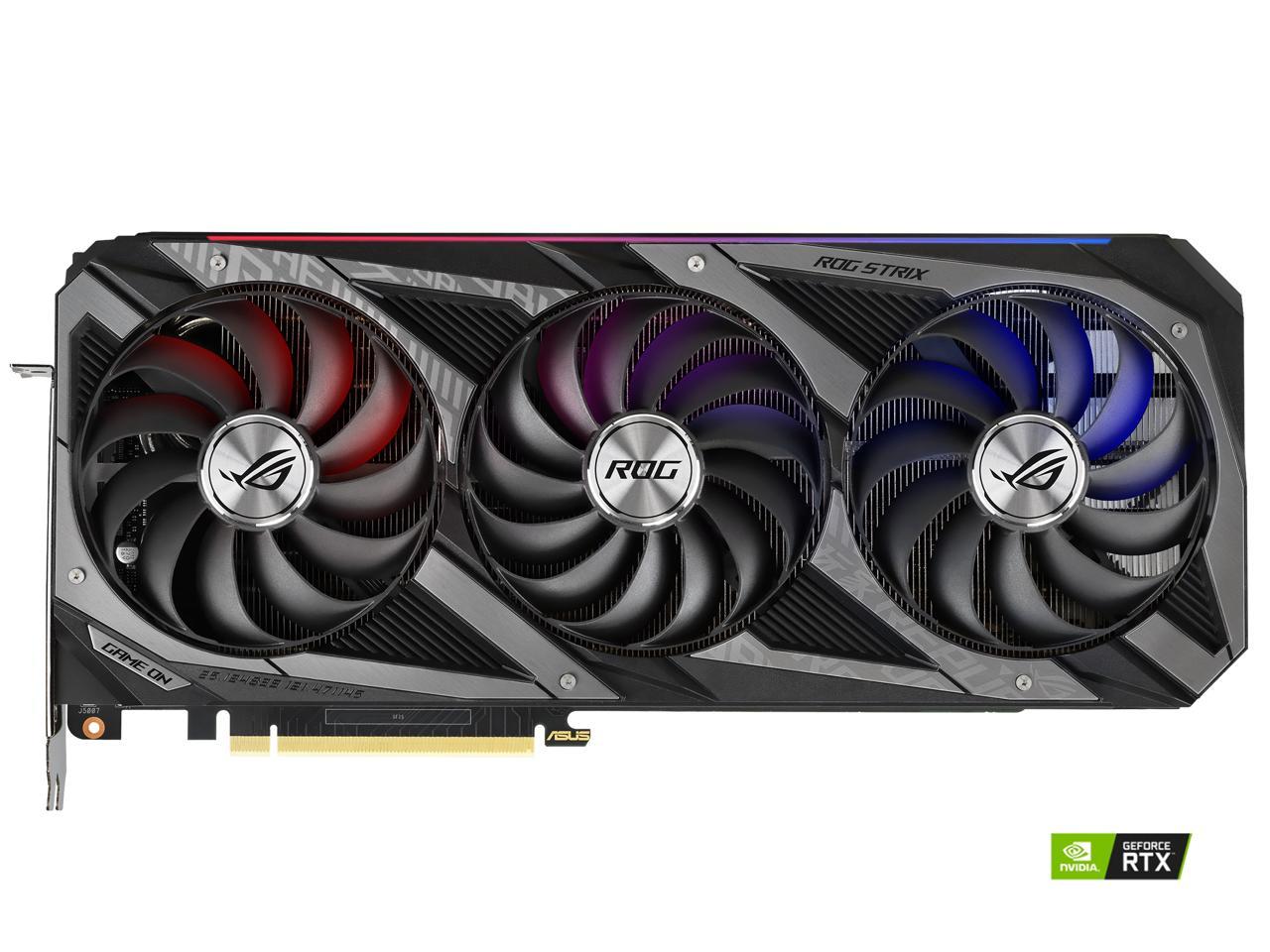 ASUS ROG Strix GeForce RTX 3080 DirectX 12 ROG-STRIX-RTX3080-O10G-GAMING 10GB 320-Bit GDDR6X PCI Express 4.0 x16 HDCP Ready Video Card