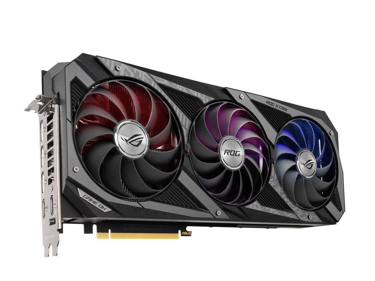 ASUS ROG Strix GeForce RTX 3080 DirectX 12 ROG-STRIX-RTX3080-O10G-GAMING 10GB 320-Bit GDDR6X PCI Express 4.0 x16 HDCP Ready Video Card