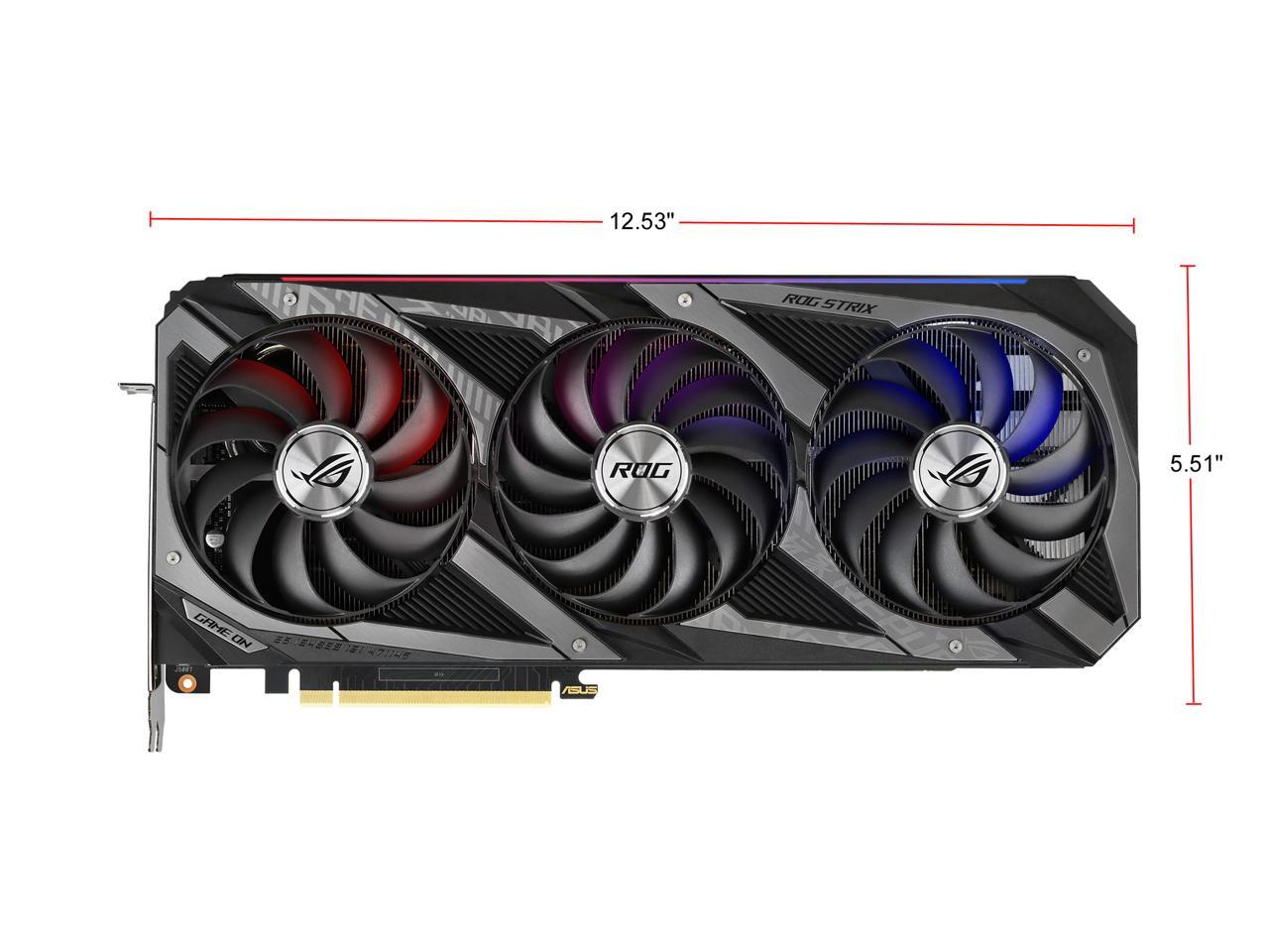 ASUS ROG Strix GeForce RTX 3080 DirectX 12 ROG-STRIX-RTX3080-O10G-GAMING 10GB 320-Bit GDDR6X PCI Express 4.0 x16 HDCP Ready Video Card