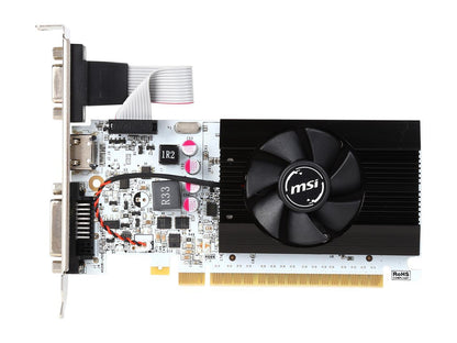 MSI GeForce GT 730 DirectX 12 N730K-2GD5LP/OC 2GB 64-Bit GDDR5 PCI Express 2.0 x16 HDCP Ready Video Card