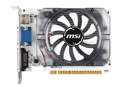 MSI GeForce GT 730 DirectX 12 N730-2GD3V3 2GB 128-Bit DDR3 PCI Express 2.0 x16 HDCP Ready ATX Video Card