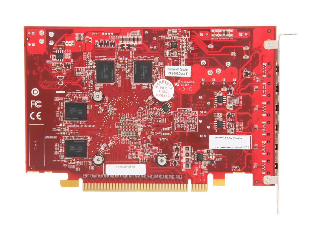 Visiontek Radeon HD 7750 2GB GDDR5 6M (6 x Mini DP), 900614