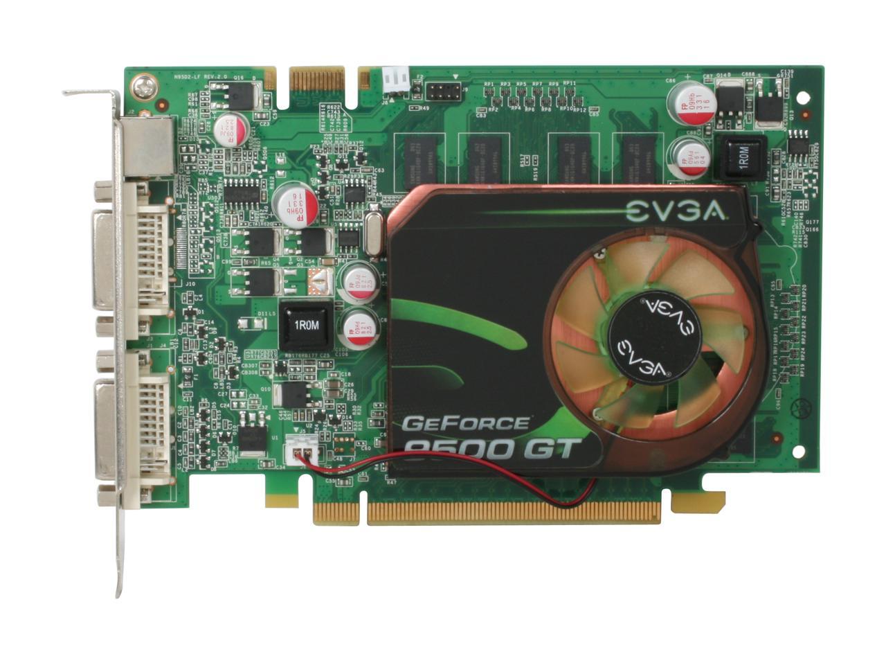 EVGA GeForce 9500 GT DirectX 10 01G-P3-N959-TR 1GB 128-Bit DDR2 PCI Express 2.0 x16 HDCP Ready SLI Support Video Card