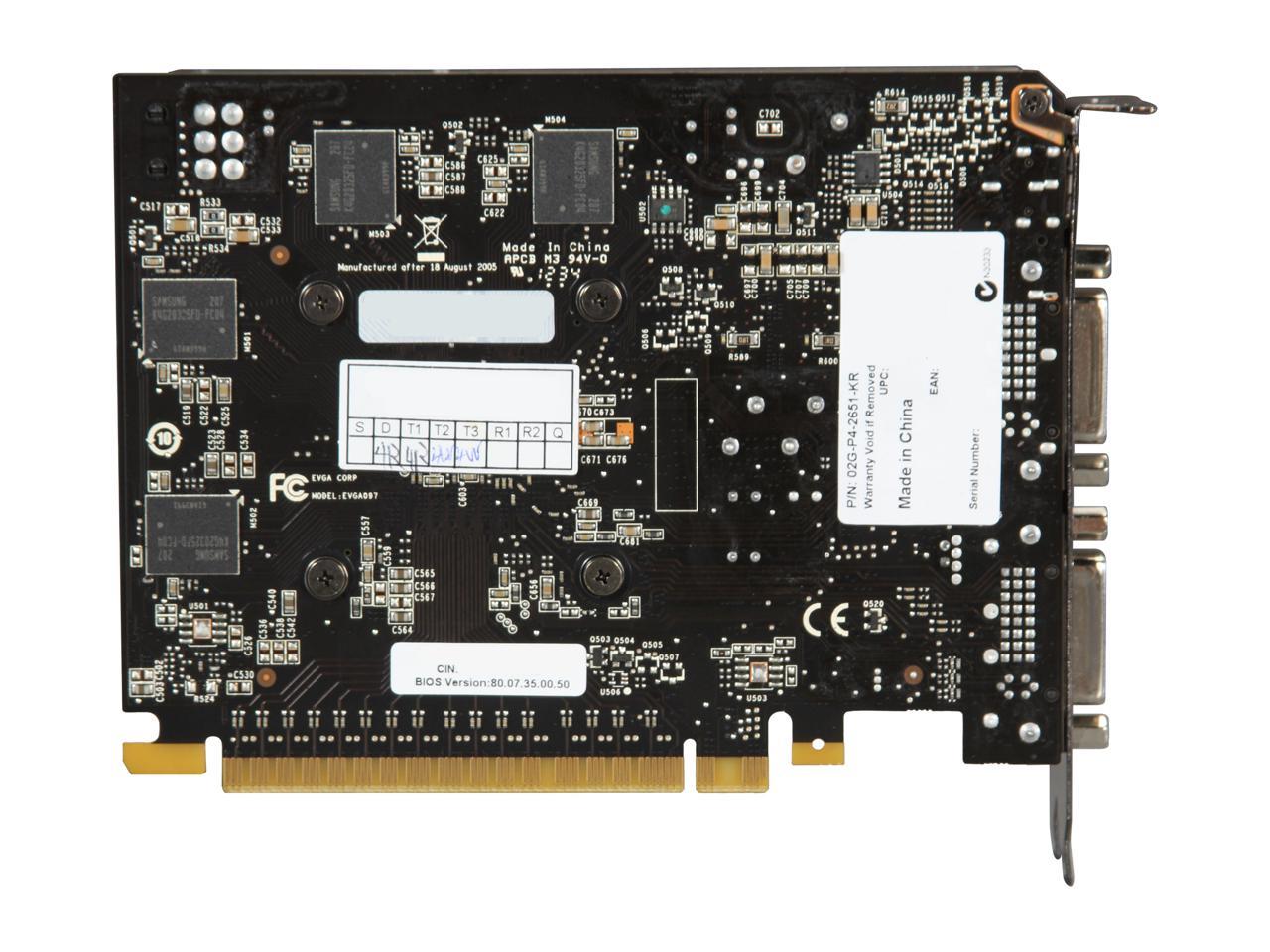 EVGA GeForce GTX 650 DirectX 12 (feature level 11_0) 02G-P4-2651-KR 2GB 128-Bit GDDR5 PCI Express 3.0 x16 HDCP Ready Video Card