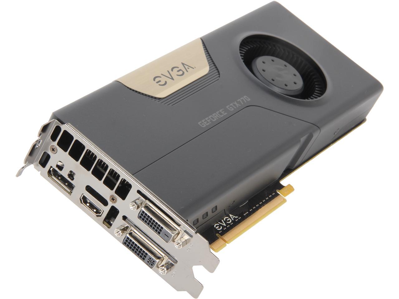 EVGA 02G-P4-2770-KR G-SYNC Support GeForce GTX 770 2GB 256-Bit GDDR5 PCI Express 3.0 SLI Support Video Card