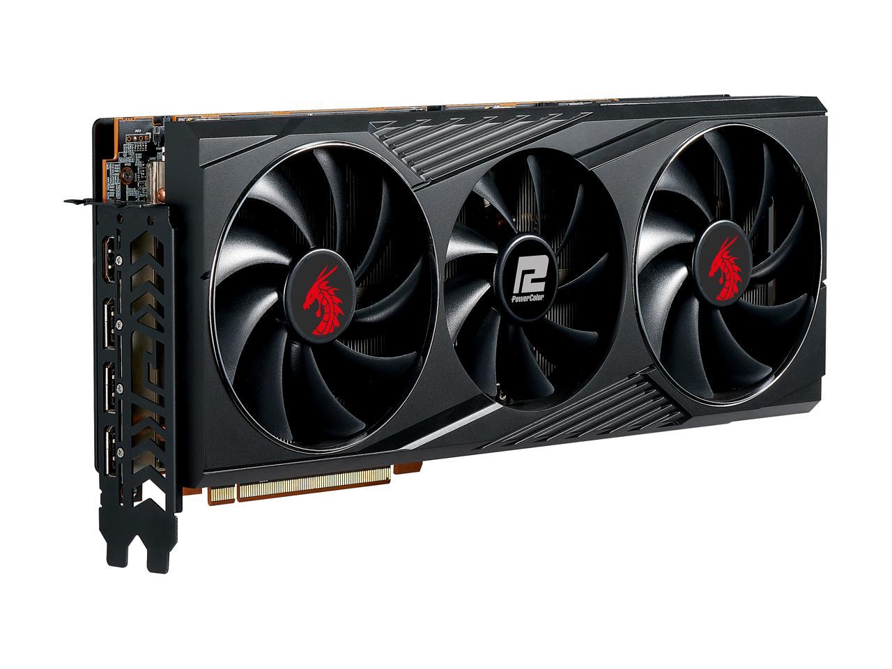 PowerColor Red Dragon AMD Radeon RX 6800 Gaming Graphics card with 16GB GDDR6 Memory, Powered by AMD RDNA 2, Raytracing, PCI Express 4.0, HDMI 2.1, AMD Infinity Cache