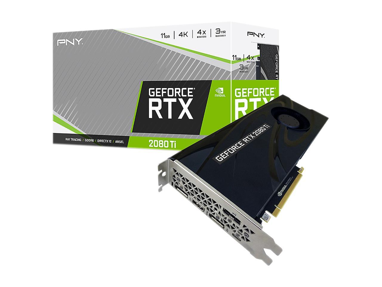 PNY GeForce RTX 2080 Ti 11GB Blower Graphics Card