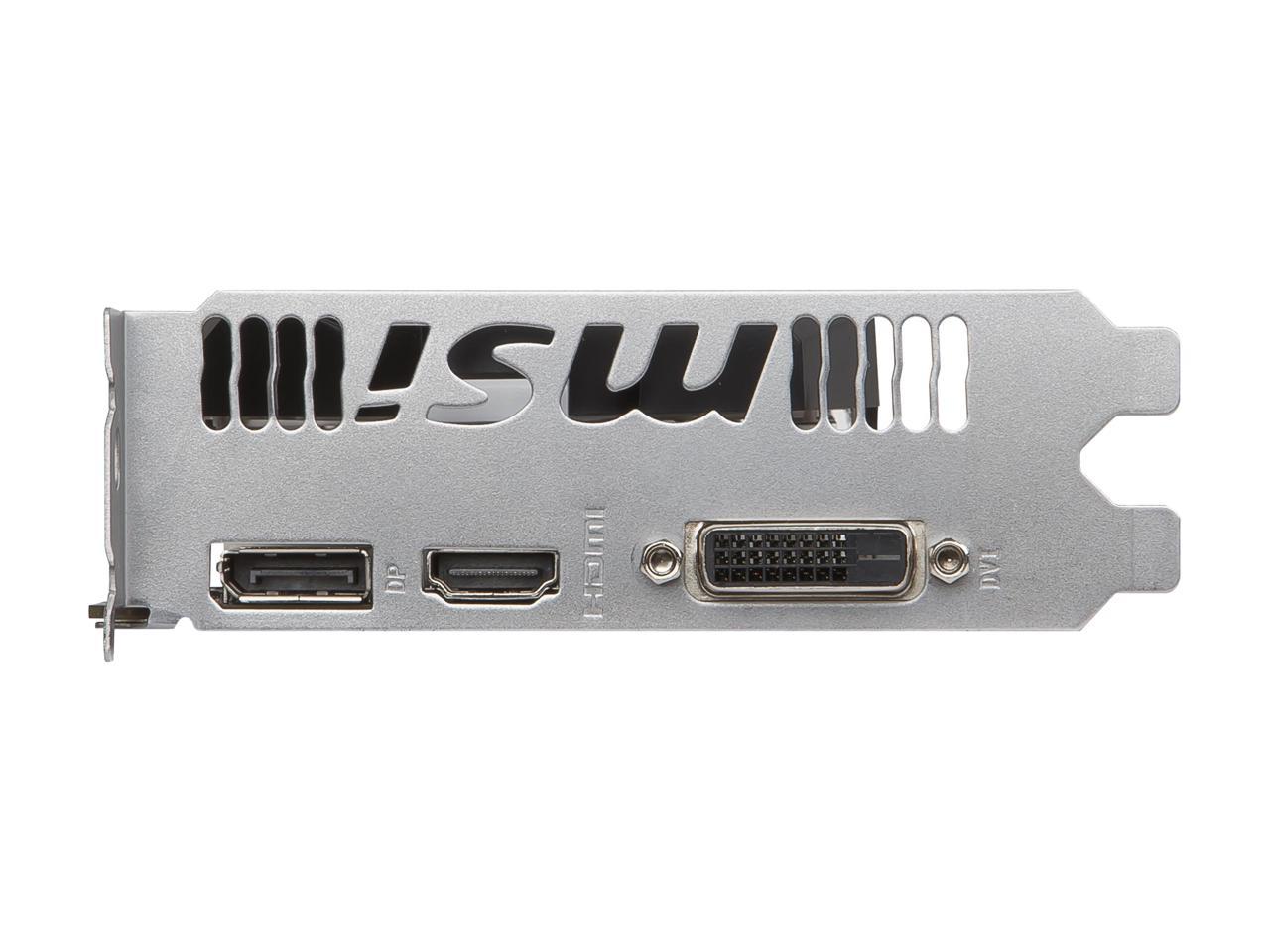 MSI GeForce GTX 1050 DirectX 12 GTX 1050 2GT OC 2GB 128-Bit GDDR5 PCI Express 3.0 x16 HDCP Ready ATX Video Card
