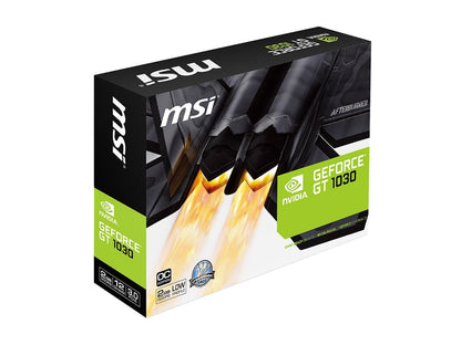 MSI GeForce GT 1030 DirectX 12 GT 1030 2G LP OC 2GB 64-Bit GDDR5 PCI Express 3.0 x16 (uses x4) HDCP Ready Low Profile Video Card