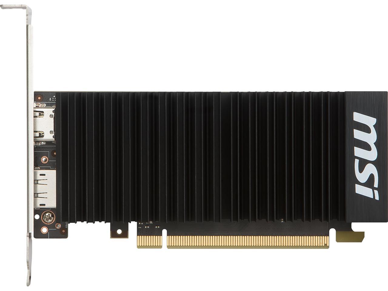 MSI GeForce GT 1030 DirectX 12 GT 1030 2GH LP OC 2GB 64-Bit GDDR5 PCI Express 3.0 x16 (uses x4) HDCP Ready Low Profile Video Card