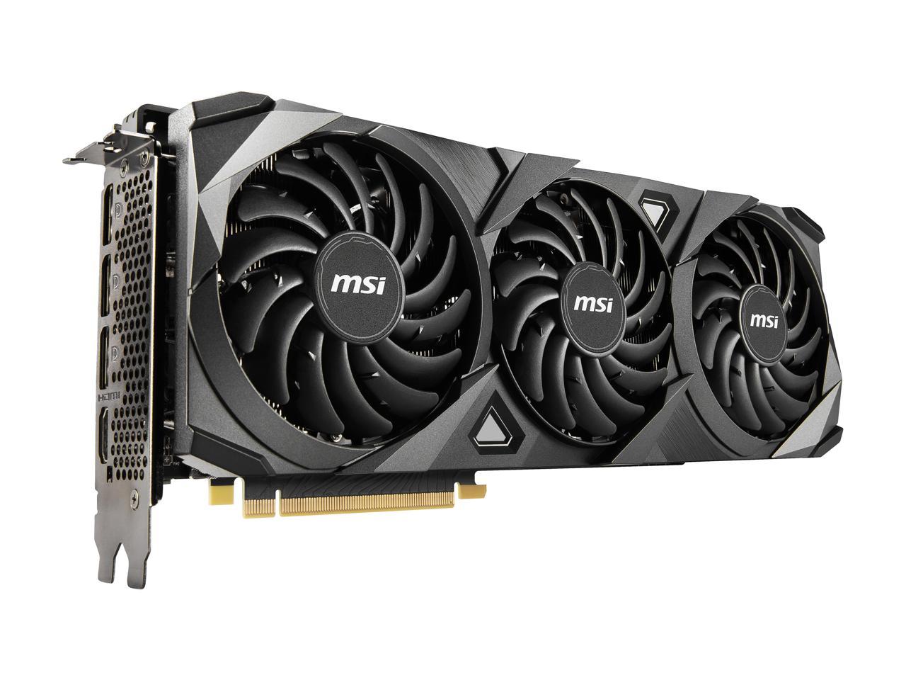 MSI GeForce RTX 3090 DirectX 12 RTX 3090 VENTUS 3X 24G OC 24GB 384-Bit GDDR6X PCI Express 4.0 HDCP Ready SLI Support Video Card