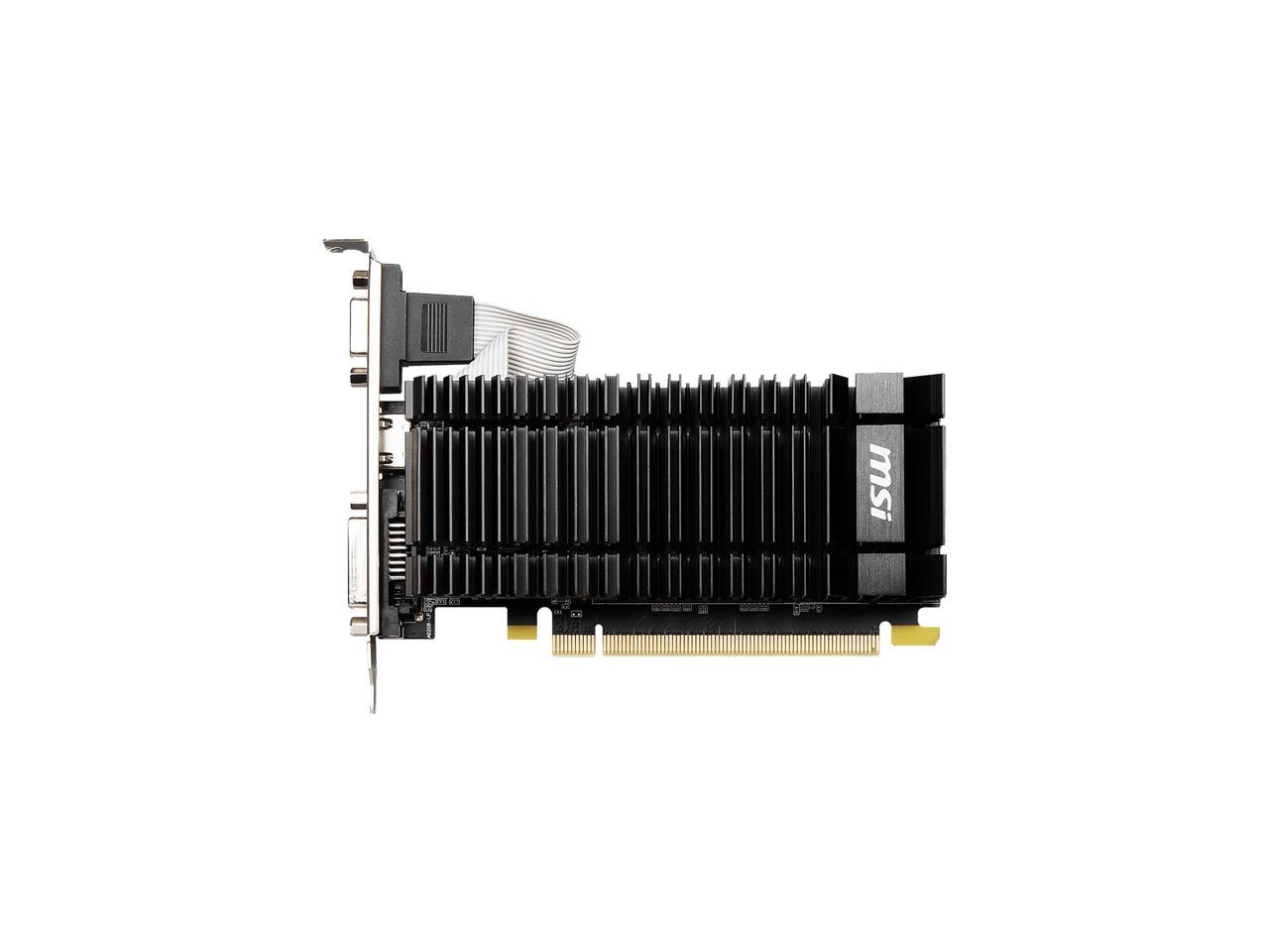 MSI GeForce GT 730 2GB DDR3 PCI Express 2.0 Low Profile Video Card N730K-2GD3H/LPV1