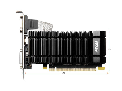 MSI GeForce GT 730 2GB DDR3 PCI Express 2.0 Low Profile Video Card N730K-2GD3H/LPV1