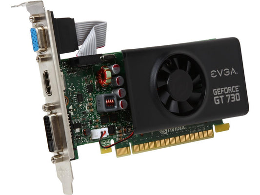 EVGA GeForce GT 730 2GB GDDR5 PCI Express 2.0 Low Profile Video Card 02G-P3-3733-KR