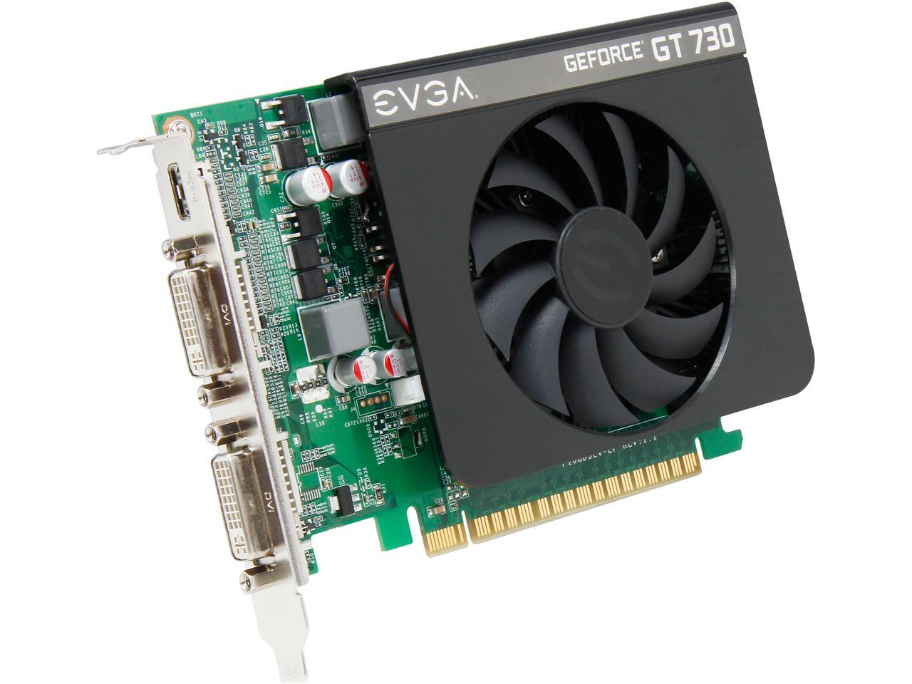 EVGA GeForce GT 730 DirectX 12 01G-P3-2731-KR 1GB 128-Bit DDR3 PCI Express 2.0 Video Card
