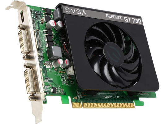 EVGA GeForce GT 730 DirectX 12 (feature level 11_0) 01G-P3-2731-RX 1GB 128-Bit DDR3 PCI Express 2.0 Video Card