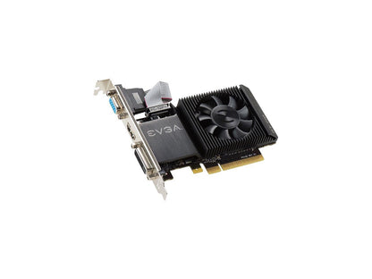 EVGA GeForce GT 710 DirectX 12 01G-P3-2711-KR 1GB 64-Bit DDR3 PCI Express 2.0 Low Profile Video Card
