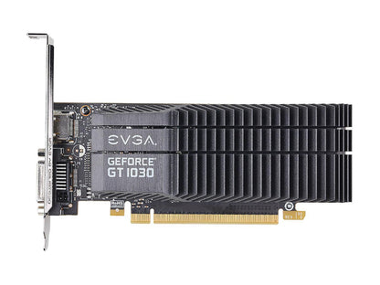 EVGA GeForce GT 1030 SC, 02G-P4-6332-KR, 2GB GDDR5, Passive, Low Profile