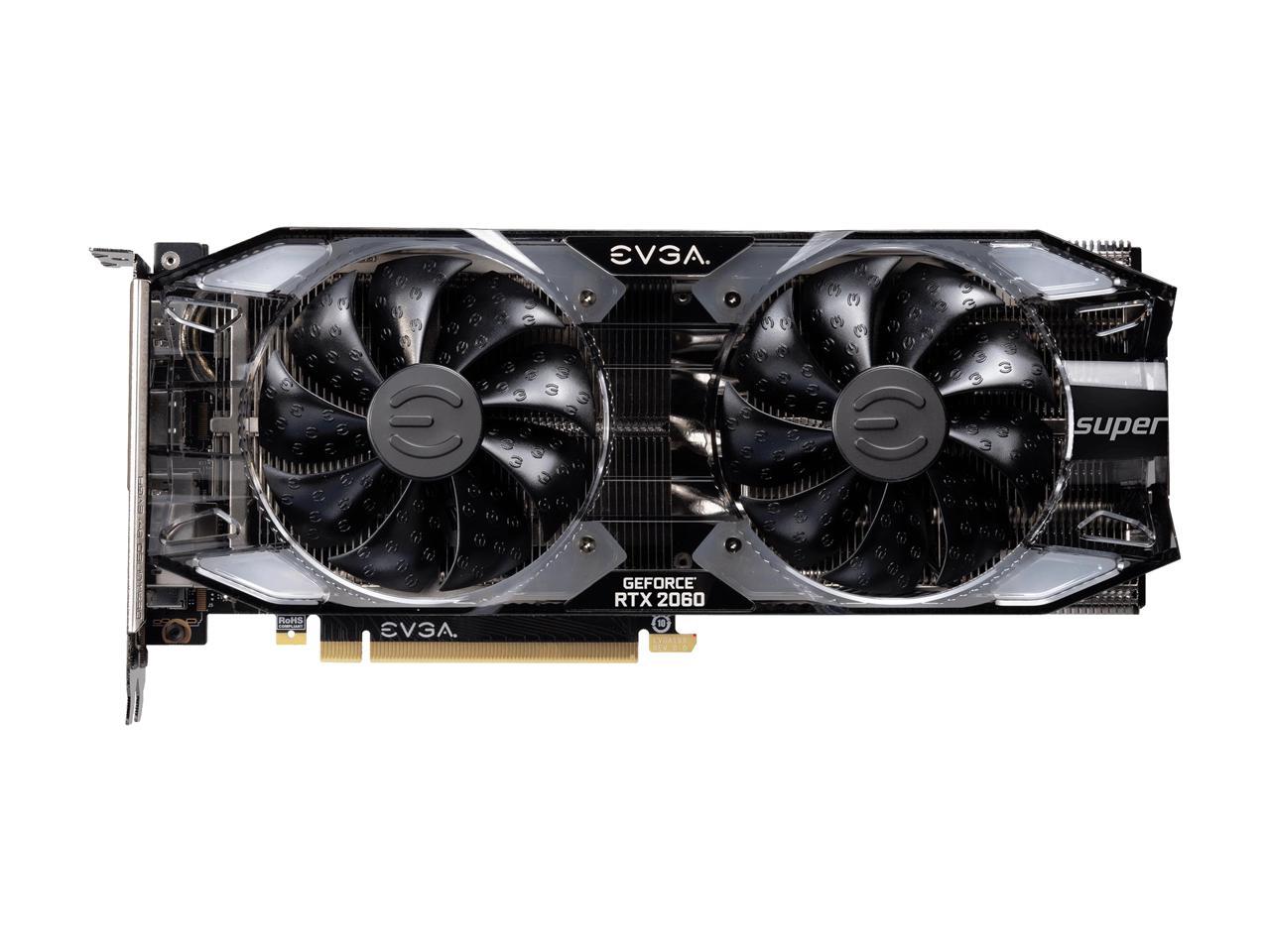 EVGA GeForce RTX 2060 SUPER XC GAMING, 08G-P4-3162-KR, 8GB GDDR6, Dual HDB Fans, RGB LED, Metal Backplate