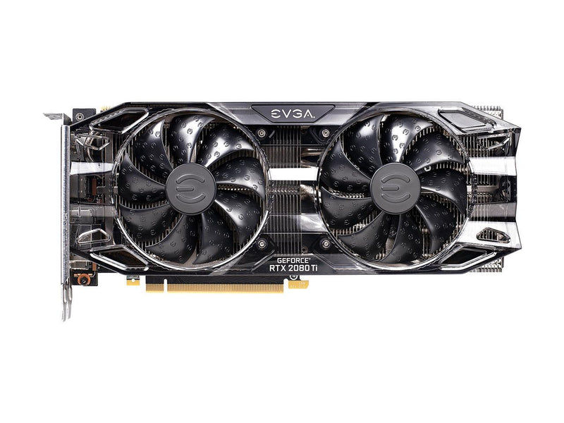 EVGA GeForce RTX 2080 Ti BLACK EDITION GAMING, 11G-P4-2281-RX, 11GB GDDR6, Dual HDB Fans & RGB LED