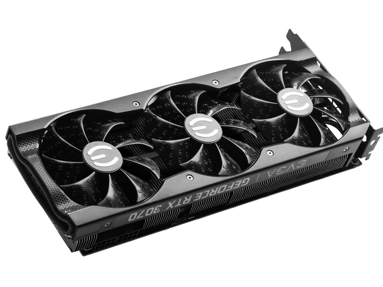 EVGA GeForce RTX 3070 XC3 BLACK GAMING Video Card, 08G-P5-3751-KR, 8GB GDDR6, iCX3 Cooling, ARGB LED