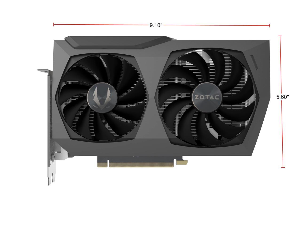 ZOTAC GAMING GeForce RTX 3070 Twin Edge 8GB GDDR6 256-bit 14 Gbps PCIE 4.0 Gaming Graphics Card, IceStorm 2.0 Advanced Cooling, White LED Logo Lighting, ZT-A30700E-10P