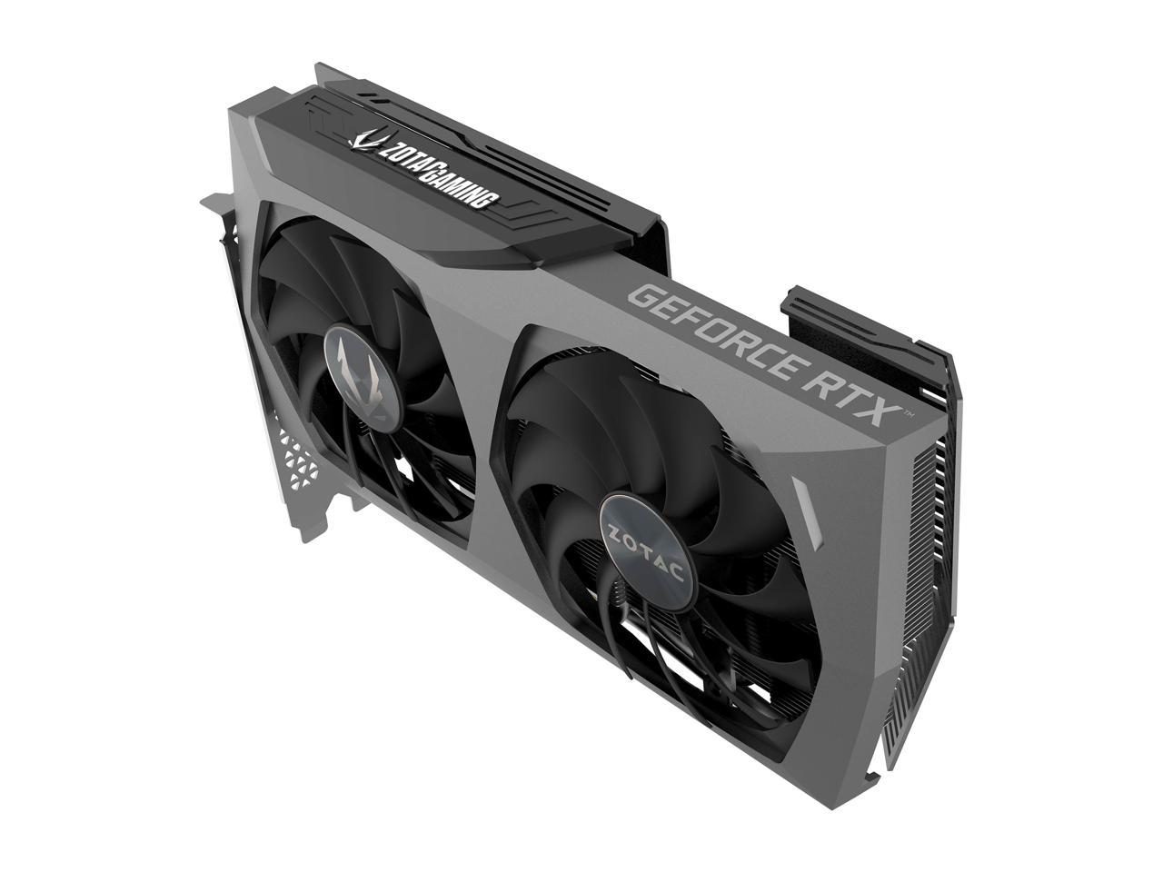 ZOTAC GAMING GeForce RTX 3070 Twin Edge OC LHR 8GB GDDR6 256-bit 14 Gbps PCIE 4.0 Gaming Graphics Card, IceStorm 2.0 Advanced Cooling, White LED Logo Lighting, ZT-A30700H-10PLHR