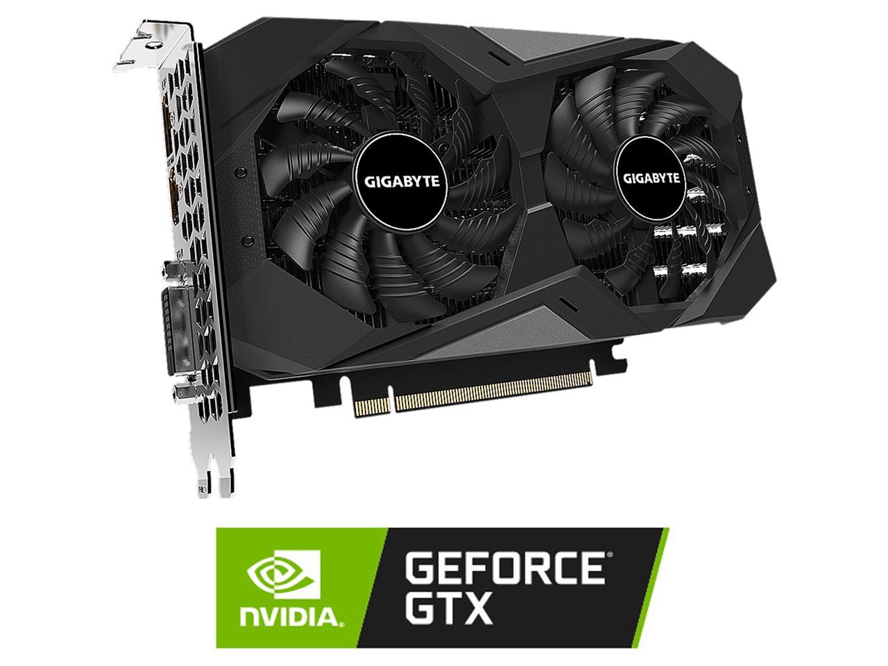 GIGABYTE GeForce GTX 1650 4GB GDDR6 PCI Express 3.0 x16 ATX Video Card GV-N1656WF2OC-4GD