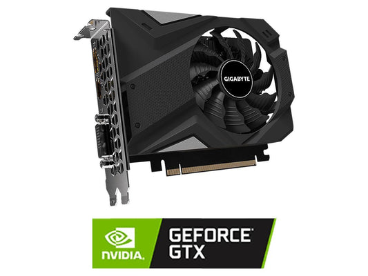 GIGABYTE GeForce GTX 1650 DirectX 12 GV-N1656OC-4GD 4GB 128-Bit GDDR6 PCI Express 3.0 x16 mini-ITX Video Card