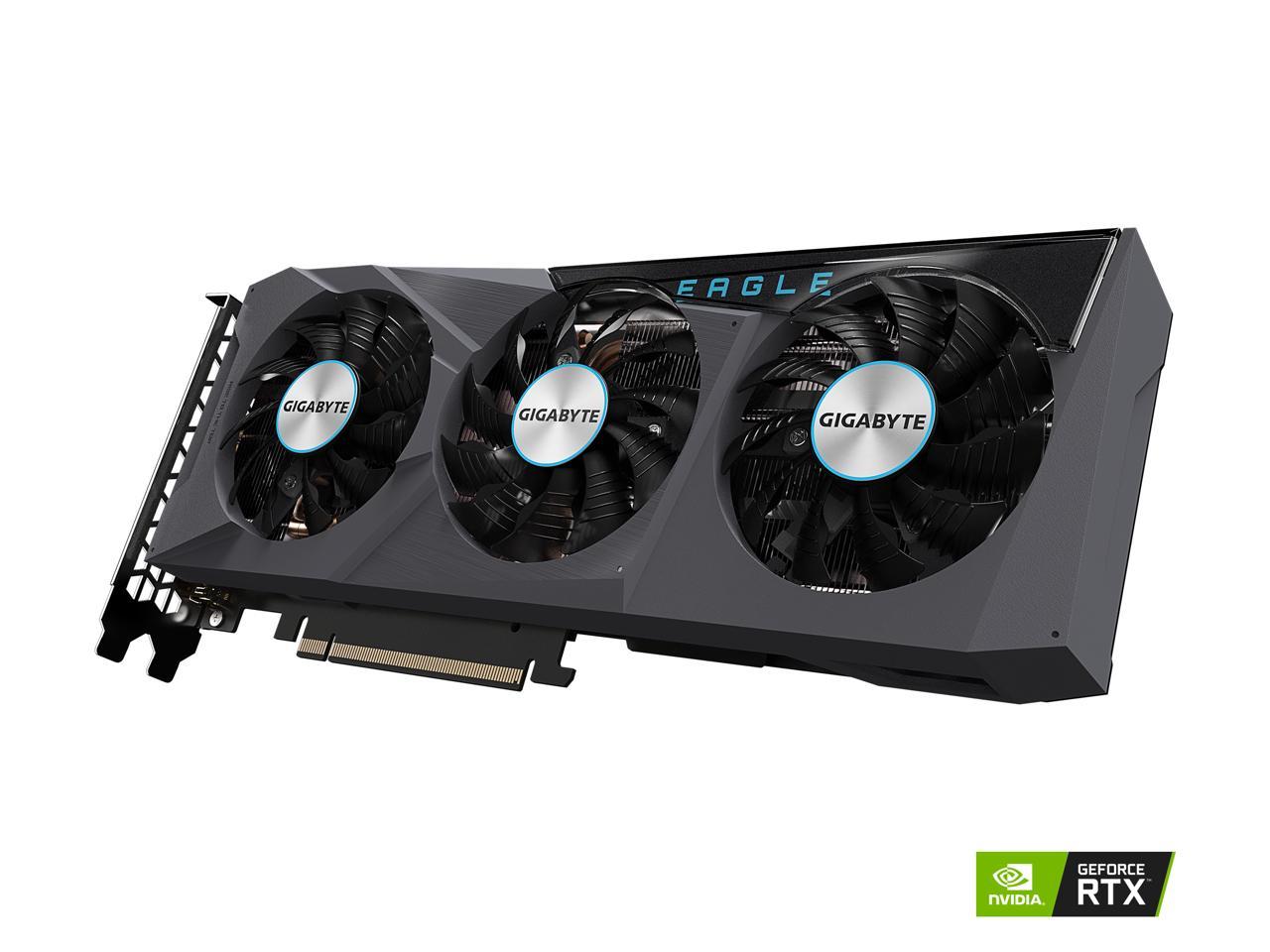 GIGABYTE GeForce RTX 3070 DirectX 12 GV-N3070EAGLE-8GD 8GB 256-Bit GDDR6 PCI Express 4.0 x16 ATX Video Card