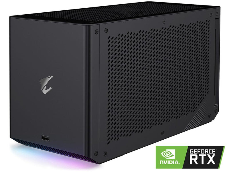 GIGABYTE AORUS RTX 3090 GAMING BOX eGPU, WATERFORCE All-in-One Cooling System, Thunderbolt 3, GV-N3090IXEB-24GD External Graphics Card