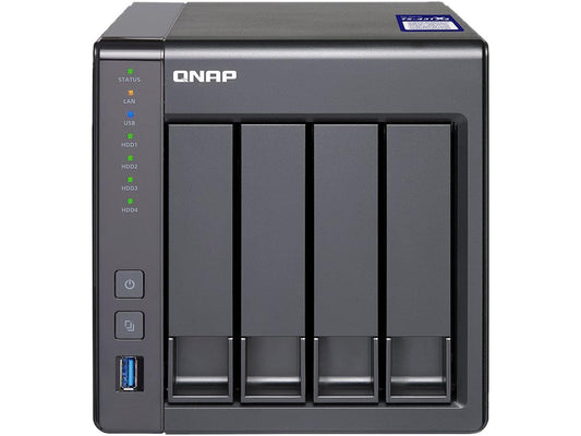 Qnap 4 Bay TS-431X2-2G-US ARM-based Quad Core 1.7GHz, 2GB RAM, 1 x 10GbE(SFP+) ,2 x 1GbE