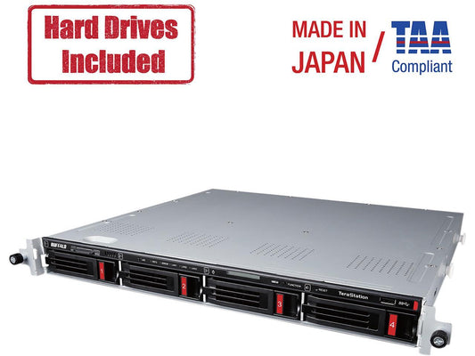 Buffalo TeraStation 5410RN Rackmount 8TB NAS Hard Drives Included 2 x 4TB