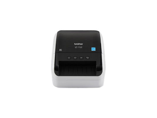 Brother QL-1100 4" Wide Format, Professional Direct Thermal Label Printer, USB, USB Host, Auto Cutter - White/Black