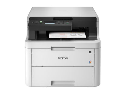 Brother Digital Color Printer Providing Laser Quality Results with Convenient Flatbed Copy & Scan, Plus Wireless and Duplex Printing HL-L3290CDW