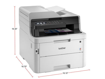 Brother Digital Color All-in-One Printer Providing Laser Quality Results with 3.7" Color Touchscreen, Wireless and Duplex Printing MFC-L3750CDW