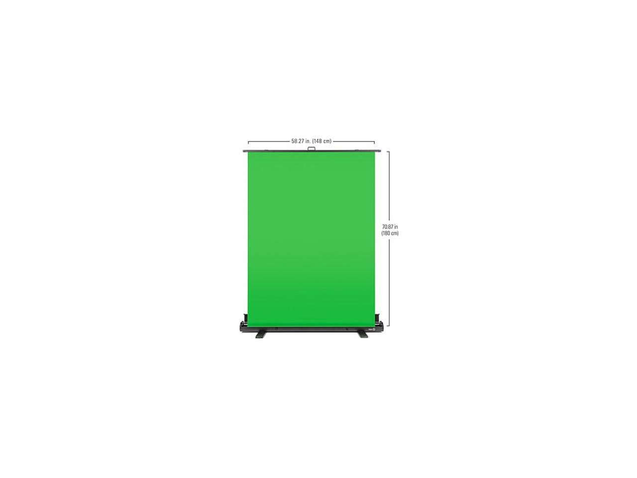 Elgato Green Screen - Collapsible Chroma Key Panel for Background Removal, Auto-locking Frame, Wrinkle-resistant Chroma-green Fabric, Aluminum Hard Case, Ultra-quick Setup and Teardown