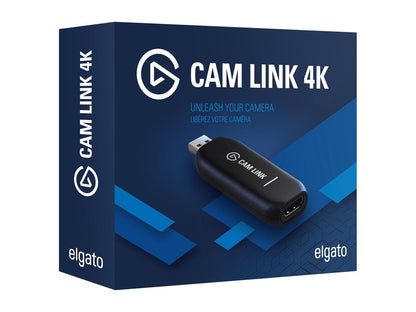 Elgato Cam Link 4K - HDMI to USB 3.0 Camera Connector, Broadcast Live and Record in 1080p60 or 4K at 30 fps via a Compatible DSLR, Camcorder or Action Cam
