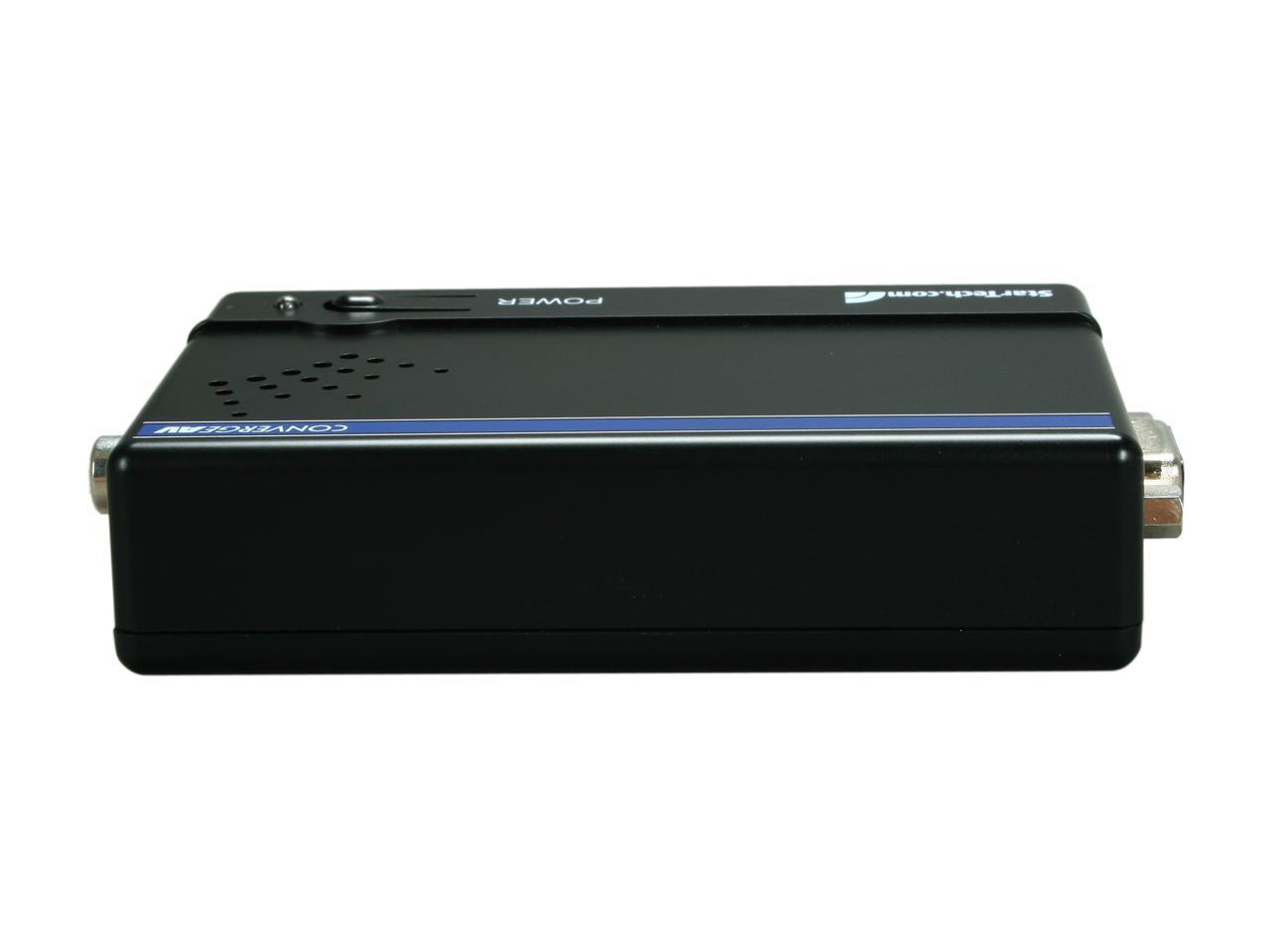StarTech.com VGA2VID High Resolution VGA to Composite (RCA) or S-Video Converter - PC to TV Video Adapter - 1600x1200 RGB to TV