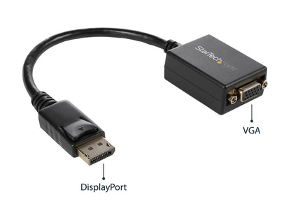 StarTech.com DP2VGA2 DisplayPort To VGA Adapter - Active - 1080p - DP to VGA Adapter