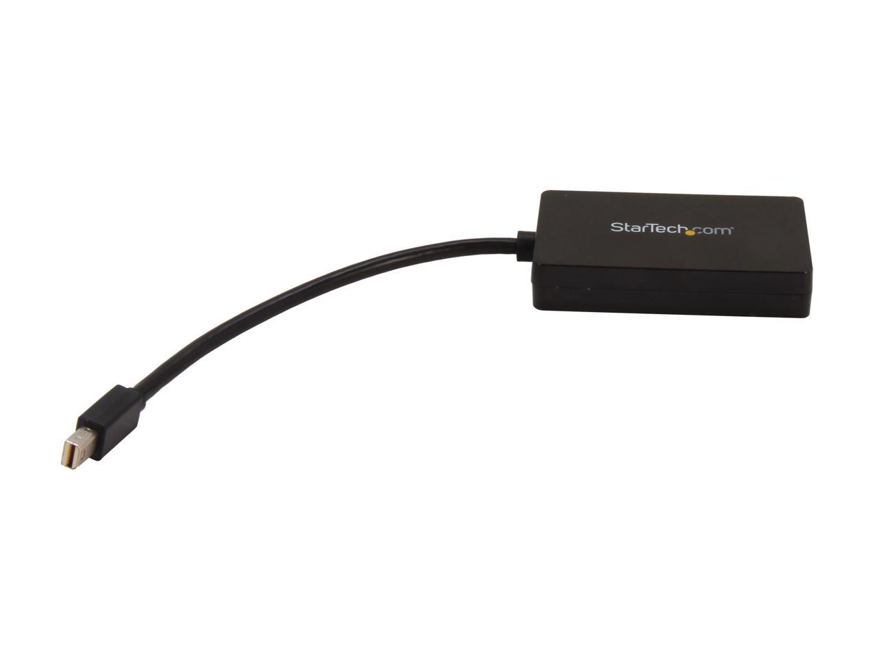 StarTech MDP2DPDVHD Travel A/V adapter - 3-in-1 Mini DisplayPort to DisplayPort DVI or HDMI converter