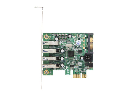 StarTech.com PEXUSB3S4V 4 Port PCI Express PCIe SuperSpeed USB 3.0 Controller Card Adapter with UASP - SATA Power - USB 3 PCIe Card