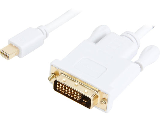 StarTech MDP2DVIMM3W 3 ft Mini DisplayPort to DVI Adapter Converter Cable - Mini DP to DVI 1920x1200 - 1 pack