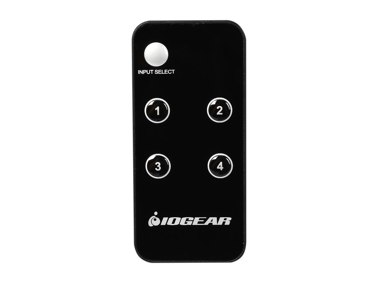 IOGEAR 4K 4-Port HDMI Switch with Remote GHDSW4K4